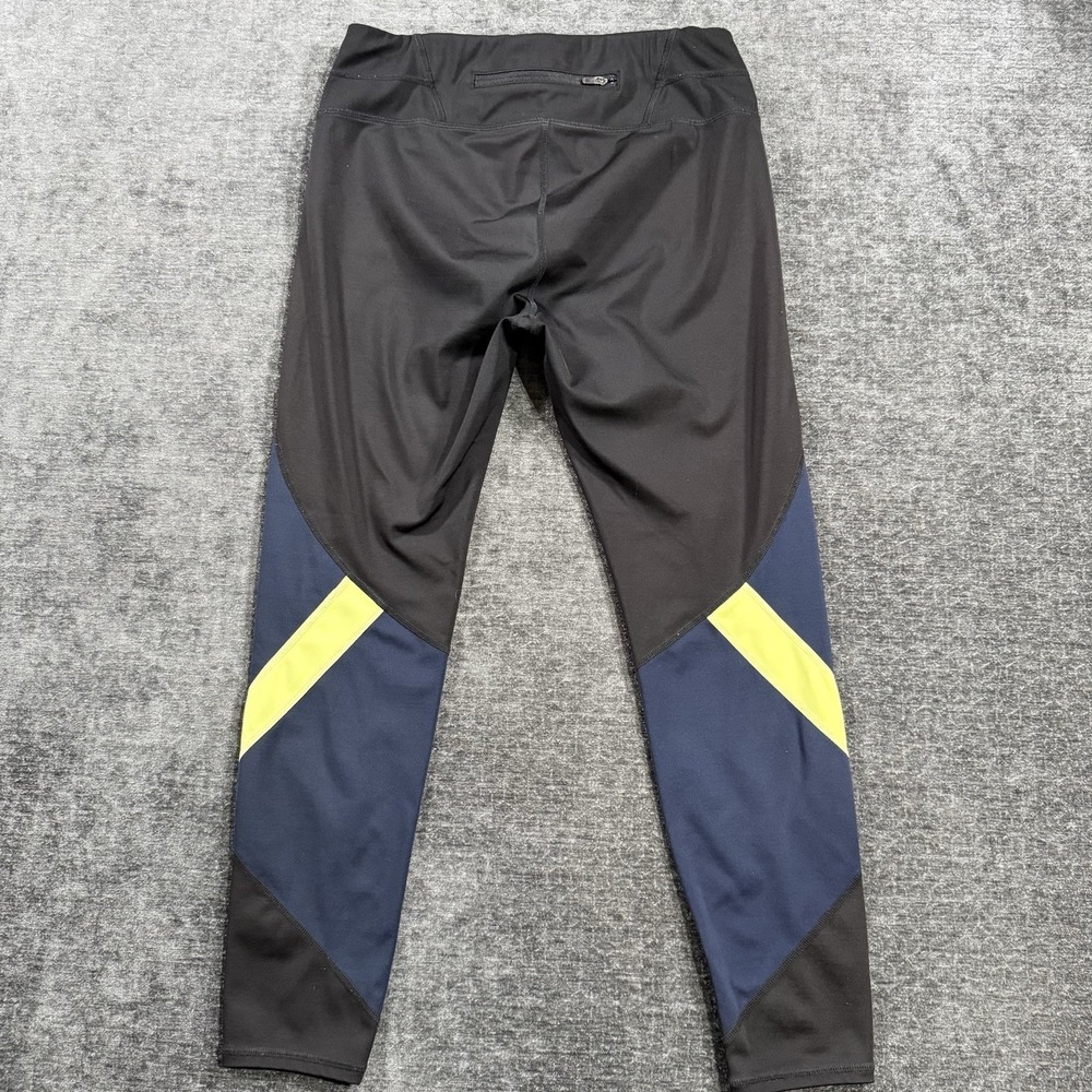 Athleta Tights Womens M Black Colorblock Sonar‎ 7/8 Athletic Tight Active 457400 - Picture 2 of 16